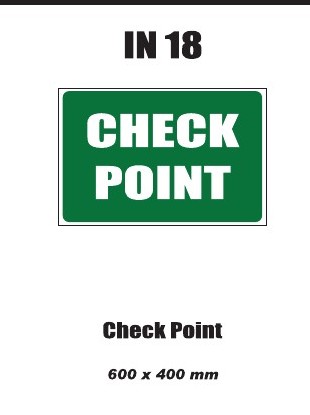 Check Point – Safety Sign Manufacturer South Africa | My Safety Sign ...
