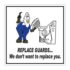 Replace Guards – We Don't Want To Replace You sign AS10