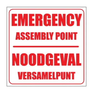 Emergency Assembly Point sign AS28