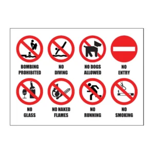 Pool Prohibitive sign AS30