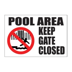 Keep Gate Closed sign AS32