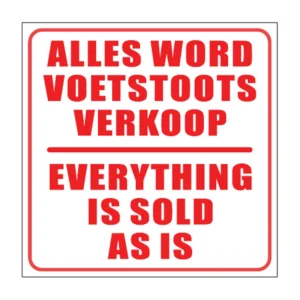Voetstoots sign B15