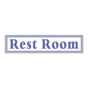 Rest Room (plaque) sign B1b