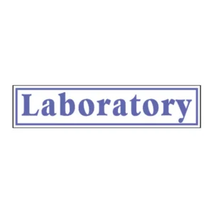 Laboratory (plaque) sign B1c