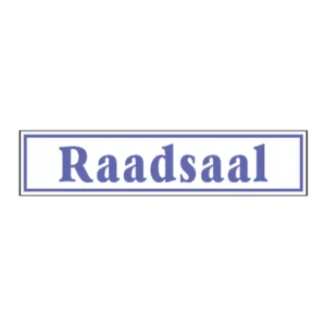 Raadsaal (plaque) sign B1f