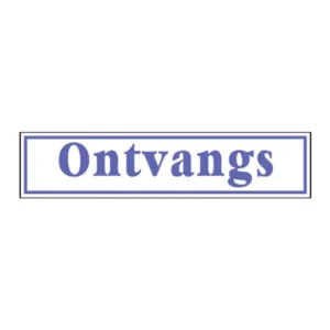 Ontvangs (plaque) sign B1g