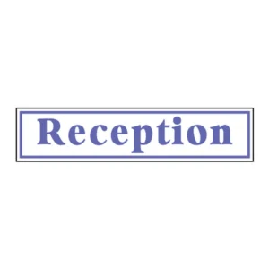 Reception (plaque) sign B1h