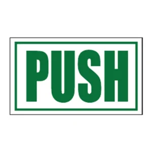 Push (green) sign B22