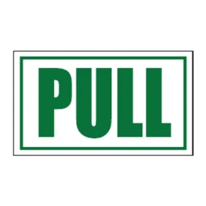 Pull (green) sign B23