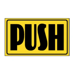 Push (yellow) sign B26
