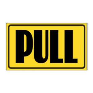 Pull (yellow) sign B27