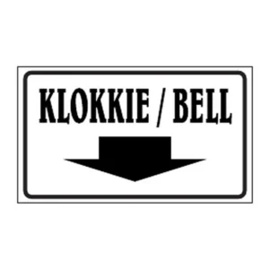 Klokkie / Bell (arrow) sign B29