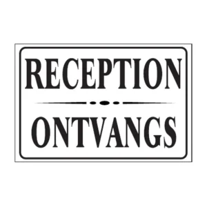 Reception / Ontvangs sign B3