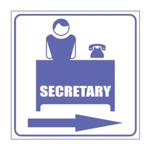 Secretary sign B5