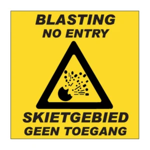Blasting sign C1