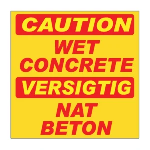 Caution Wet Concrete sign C10