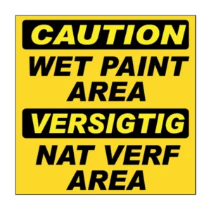 Caution Wet Paint sign C11