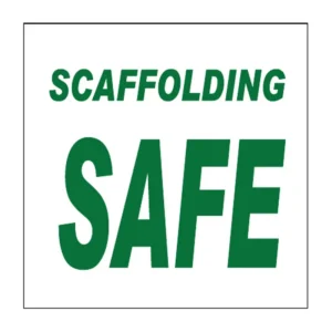 Scaffolding - Safe sign C16