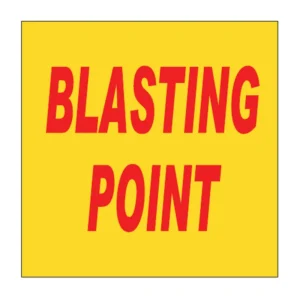 Blasting Point sign C5