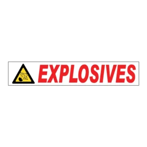 Explosives with symbol (sticker) sign C7