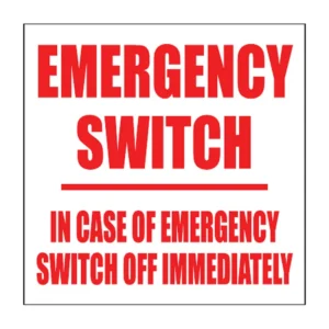 Emergency Switch sign E20