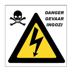 Electrical Shock Danger sign E3