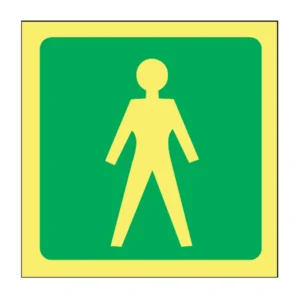 Fire Luminous Man Walking sign FL13
