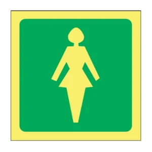 Fire Luminous Woman Walking sign FL14