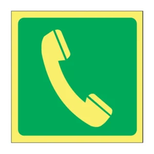 Fire Luminous Telephone sign FL15