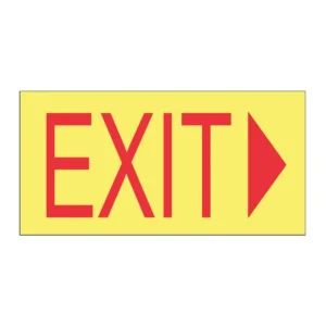 EXIT Arrow Right (Luminous) sign FL31