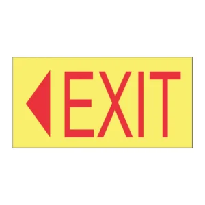 EXIT Arrow Left (Luminous) sign FL33