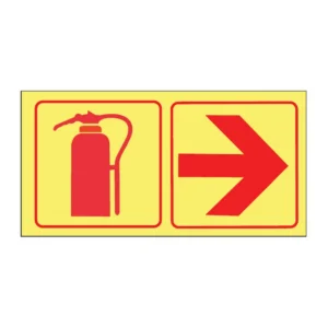 Extinguisher + Arrow Right (2-panel) sign FL65