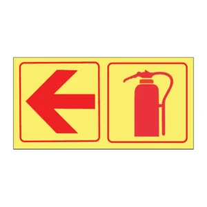 Arrow Left + Extinguisher (2-panel) sign FL67