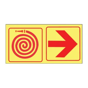 Hose + Arrow Right (2-panel) sign FL68