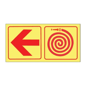 Arrow Left + Hose (2-panel) sign FL70