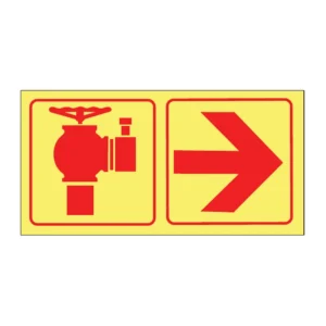 Valve + Arrow Right (2-panel) sign FL71