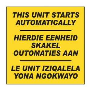 Starts Automatically sign FM28