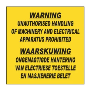 Unauthorised Handling sign FM32