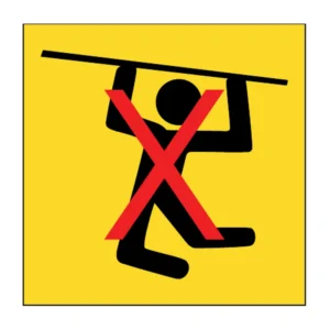 Climbing Forbidden sign FM41