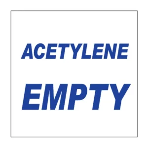 Acetylene Empty sign G2