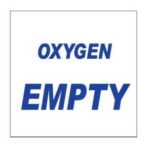 Oxygen Empty sign G6