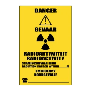Danger Radioactivity sign H20