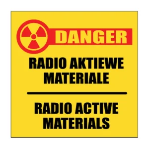 Radio Active Materials sign H4