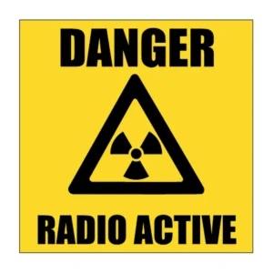 Danger Radio Active sign H9