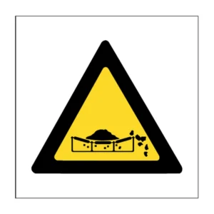Materials Falling From Conveyor Hazard sign HZ15