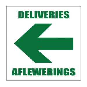 Deliveries Left sign IN14