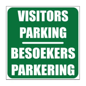 Visitors Parking / Besoekers Parkering sign IN16