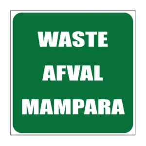 Waste sign IN17