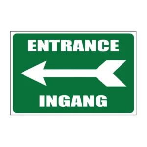 Entrance Left / Ingang sign IN22