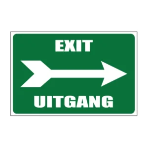 Exit Right / Uitgang sign IN25